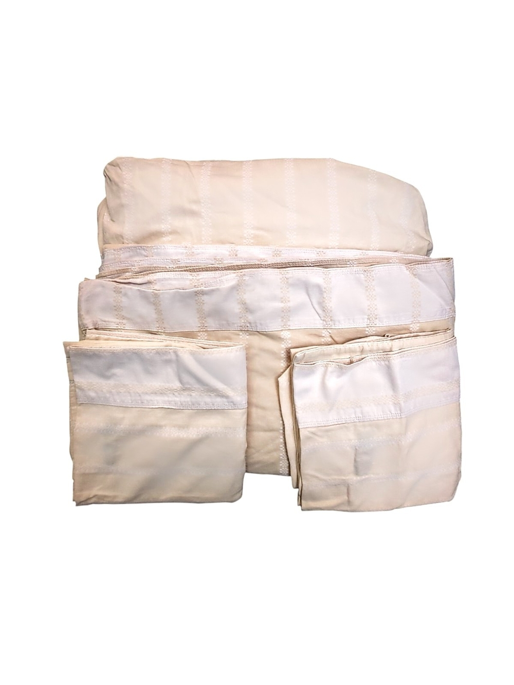 Vintage Thomas O’Brien Vintage Modern Full Bedding Set Jacquard Neutral Cotton